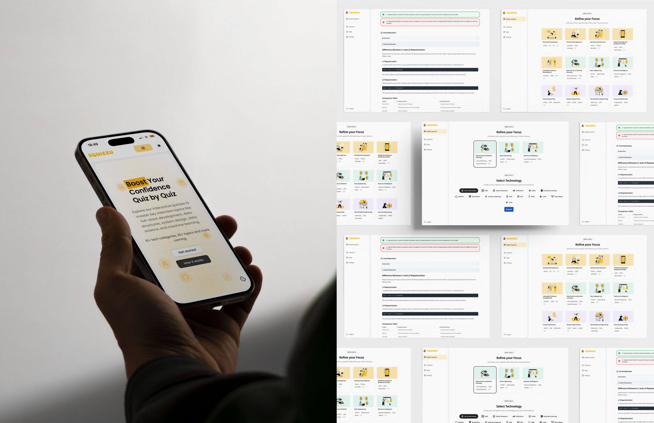 squizzu - Light Mode Mockup Group